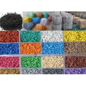 Black SBR Rubber Granules 1mm - 3mm Recycled Crumb Rubber For School