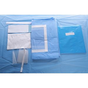 Sterile Surgical Laparotomy Drape Adhesive Laparoscopy Drape