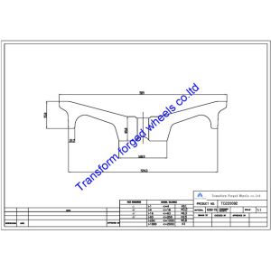 Quality TC220002 22 inch forged center disk blanks for sale