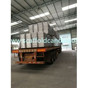 Quality 1500MM 1800MM1829MM scaffold galvanized catwalk steel plank steel board with hooks 43mm and 50mm for working platform for sale