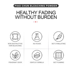 Professional Salon Hair Bleach Powder Low Irritation Uniform Coloring Built-in