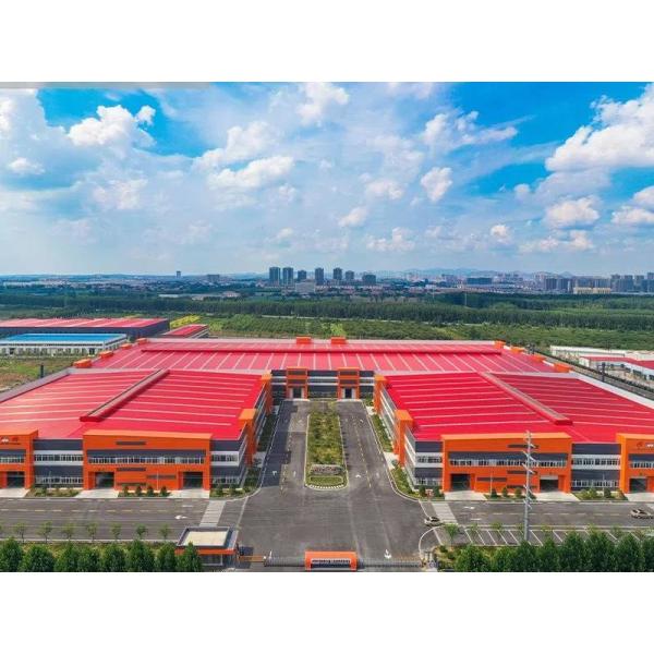 Buy Q345B Painted Industrial Steel Frame Buildings Prefabricated Steel Warehouse at wholesale prices