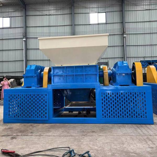 Automatic Double Shaft Shredder Rubber Tire Film Machine Shredder Price