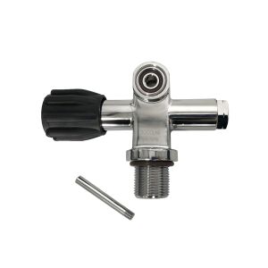 DIN/YOKE tank valve for minifold tank valve