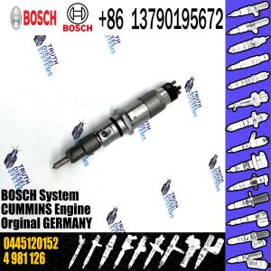 New Diesel Fuel Injector Common Rail Injector Assembly 0445120252 0445120152 0445120254 for CUMMINS