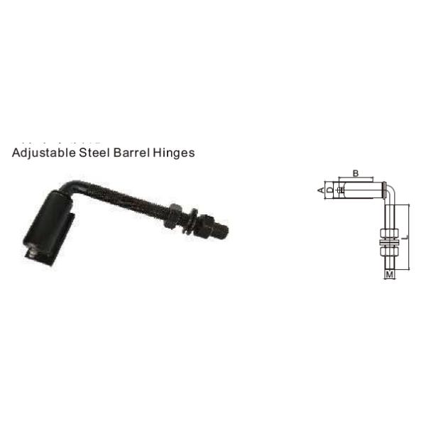 3/4" heavy duty j bolt gate hinge Hardware for wooden gate steel barrel hinges welding bullet hinges