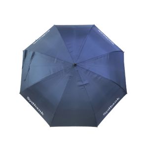 Windproof Straight Handle Fiberglass Frame Umbrella