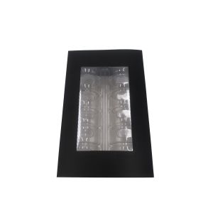 Matt Lamination Disposable Macaron Box Sleeve Packaging With Plastic Insert