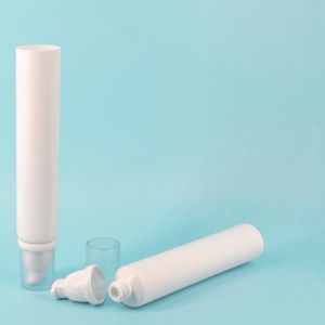 Empty Cosmetic Packaging Double Layer PE Tube With Silk Screen