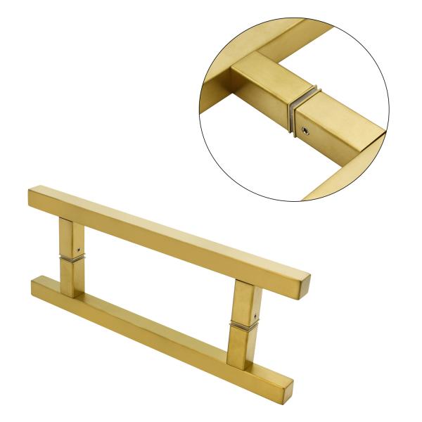 SS304 Modern Design Stainless Steel Single Glass Door Pull Handle for Interior Door