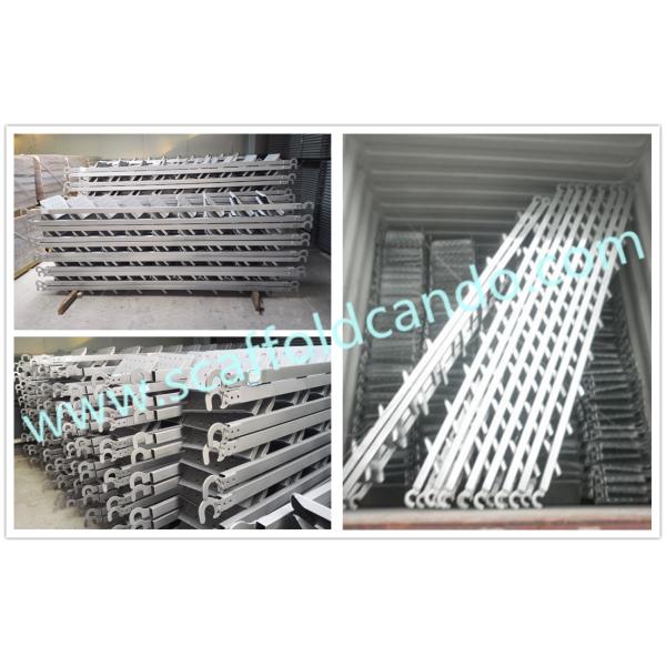 Good load-bearing strength 450*2677mm, 450*2515mm, 450*2397mm, scaffolding galvanized steel ladder 7 steps 8 steps