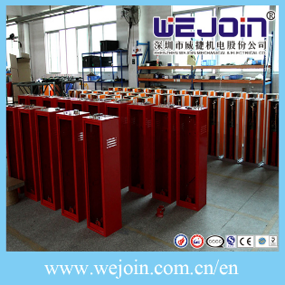 Red Color Cabinet Automatic Car Parking Barriers Gate with Infrared Photocell Options