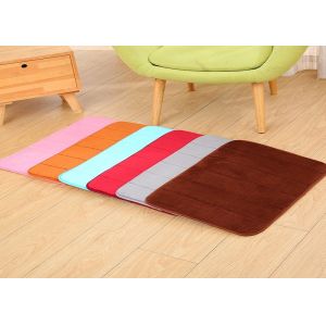 Embossing stripe design 100% polyester memory foam area rugs anti-skid rug
