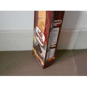 Aluminum Coffee Bean Packaging Bag Matte Finish Brown Foil Pouch