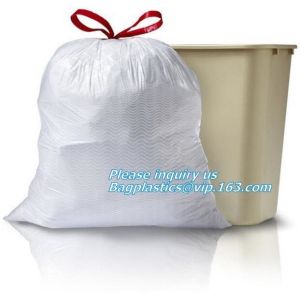 eco biodegradable compost plastic drawstring garbage bags, Promotion Drawstring
