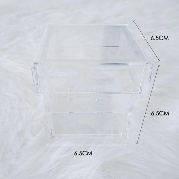 Home Usage Acrylic Cosmetic Makeup Organizer Storage Box Custom Clear Color