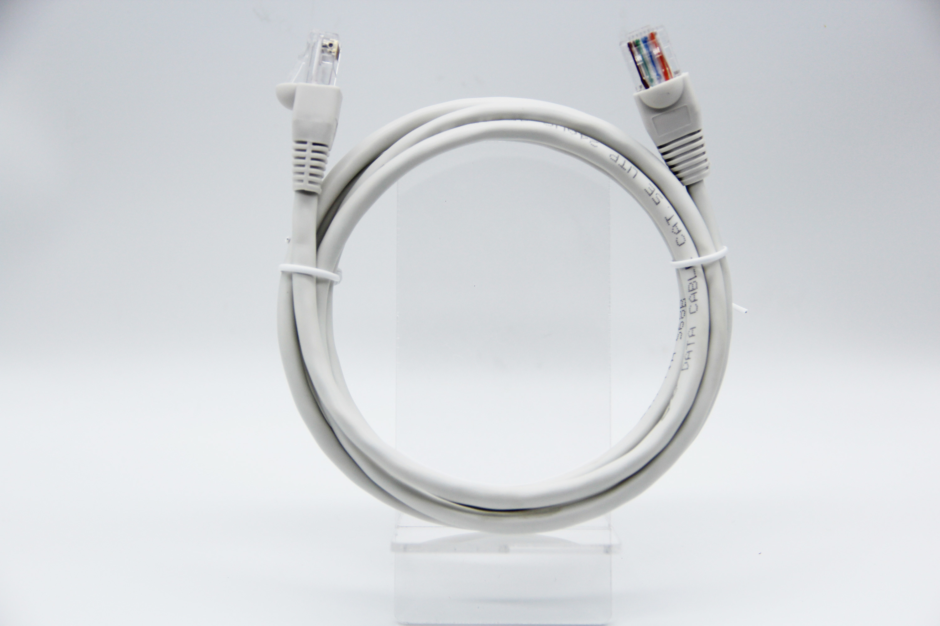 Quality Gold Plated RJ45 Cat5E Ethernet Patch Cable PVC Jacket CCA Conductor 24 AWG for sale