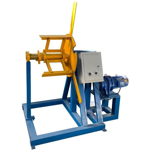 1.5 ton 400mm electric decoiler Raw material:Galvanized steel or PPGI Working days:15 working days