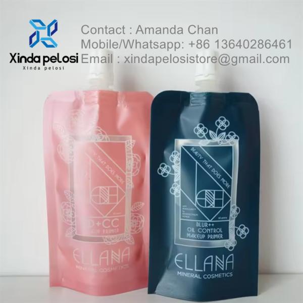 Stand Up Spout Pouch For Juice Jelly Bag / Food Packaging For Beverage