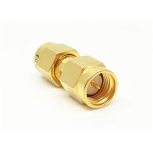 50Ω Brass Gold Plated SMA RF Adapter Beryllium Bronze Contacts