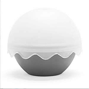 Flexible Silicone Ice Ball Mold 2.4 Inch Durable Whiskey Spheres for Ice Cream