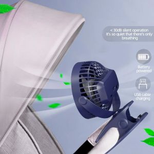 Pedestal Usb Rechargeable Clip On Fan Powerful airflow Cooling