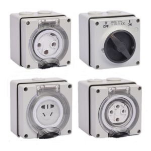 PC IP65 industrial Junction Box Industrial Grey Shock Proof M25