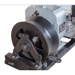 50KN Power Construction Gas Engine Powered Winch , 5 Ton Threading Machine