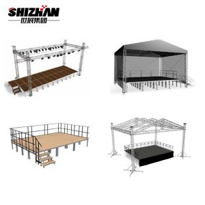 Performance Portable Adjustable Movable Small Stage Platform Event Aluminium
