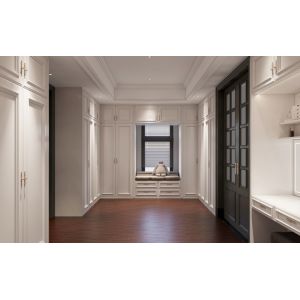 French-Style Elegant White And Durable Luxury Stainless Steel Walk-In Closet