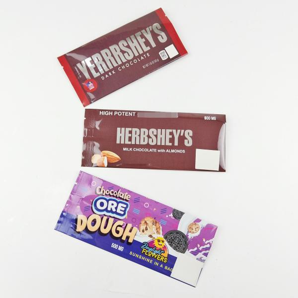 400mg Chocolate Packaging Bags Back Sealed Bag Edible Food Plastic Bag