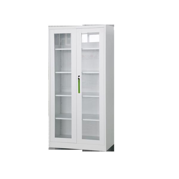 Buy Glass Door Metal Office Cupboard Steel Powder Coating at wholesale prices
