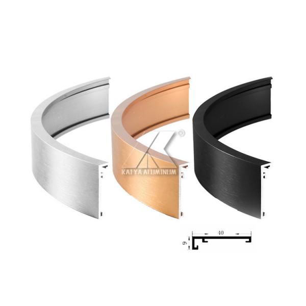 Home Decor Metal Mirror Frame Aluminium Alloy Profile Anodized Round Shape