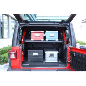 Jeep Cargo Internal Storage Shelf Black Aluminum Extrusion Used for Storage
