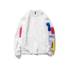 Long Slevee Plain Crew Neck Sweatshirt 240gsm Cool Crewneck Sweatshirts