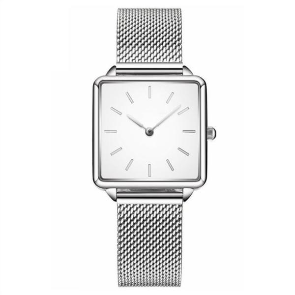 34mm Dia Women Quartz Wrist Watch Waterproof 16mm Strap Alloy Case