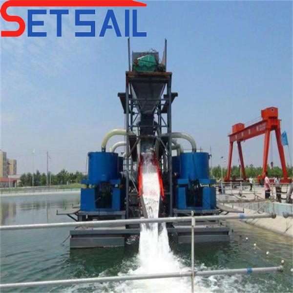 Made Chain Bucket River Gold Dredger with Diamond Centrifuge