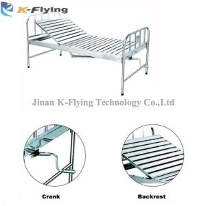 Stainless Steel 201 304 One Function Single Shake Manual Nursing Bed