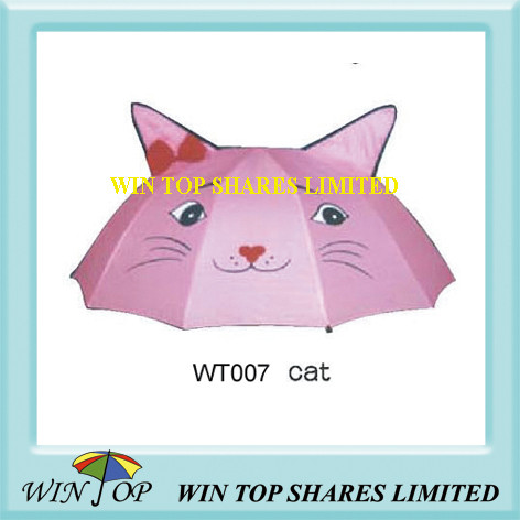 Buy 18" Manual New Kitty Cat Umbrella at wholesale prices