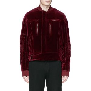 Quality Mens Ruche Sleeve Winter Cotton Velvet Jacket for sale