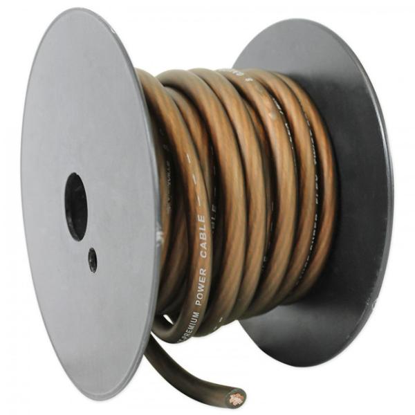 Insulated PVC 0 Gauge Power Cable for Car Audio Installation at Low Voltage