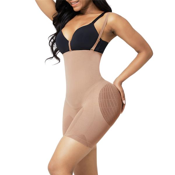 Nonwoven Weaving Method High Waist Shapewear Slimming Body Shaper for Plus Size Women