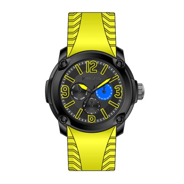 Buy Automatic Mechanical Watch , Silicon Band Multifunction Watches For Men at wholesale prices