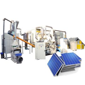 PLC Core Components Solar Panel Aluminum Frame Removing Machine for Customized