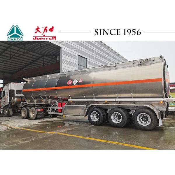 Buy 40000L 3 Axle Aluminum Alloy Fuel Tanker Trailer at wholesale prices