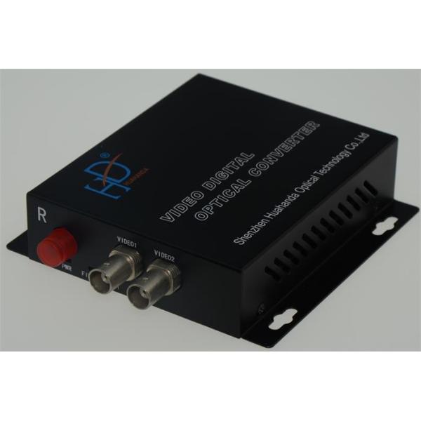 Digital Video To Fiber Converter 2 Channel Video Multiplexer Converter FC 20KM