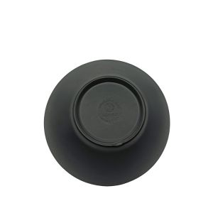 7'' Home Melamine Soup Bowl Dinnerware Matte Black Deep Round