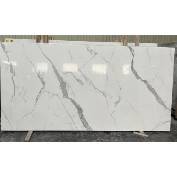Natural Texture Style White Quartz Countertops Water Absorption 0.1%