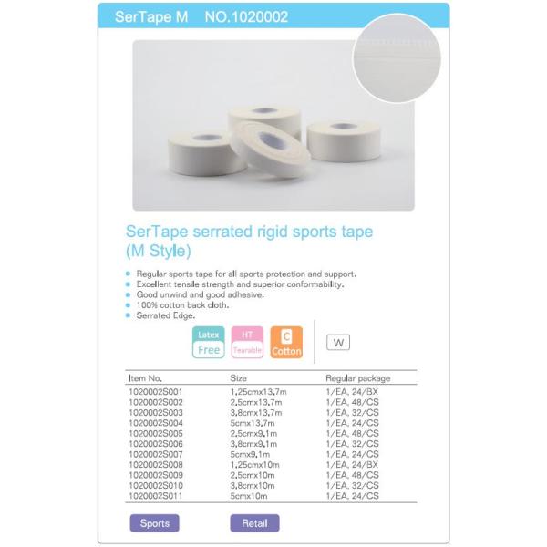 100% Cotton Athletic Medical Sports Tape for Leg Guard & Hand Guard