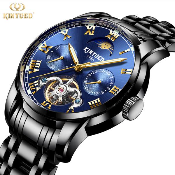 Buy Analog Pointer Tourbillon Mechanical Watch Mens Mechanical Watches at wholesale prices